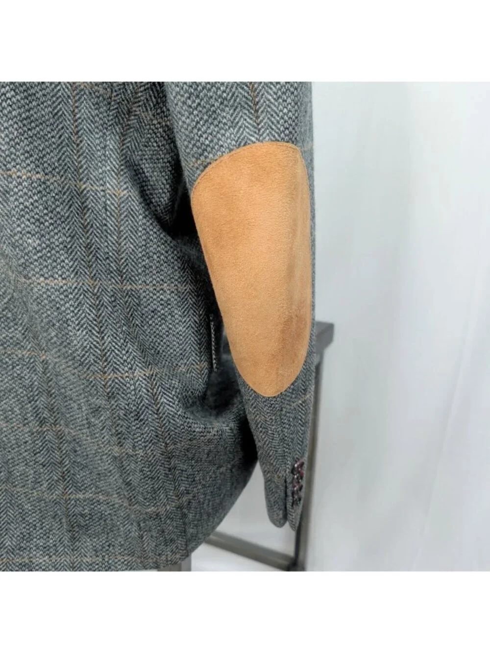 Vintage 80s Gray Tweed Blazer 41R Medium Evan Picone Sportscoat